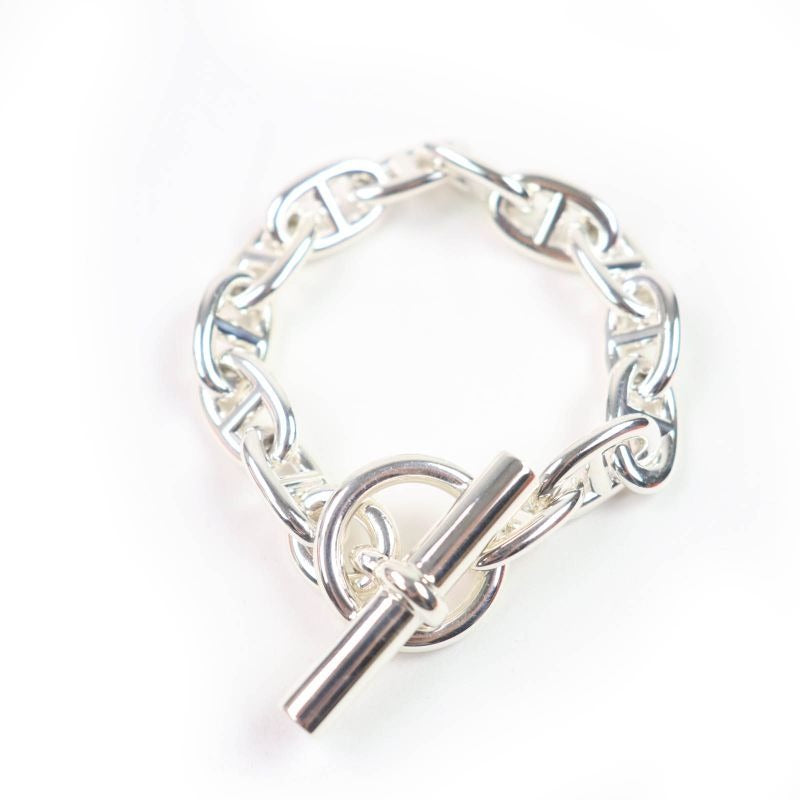 Hermes 2024 Chaine D'ancre MM AG 925 13 Frames Bangle Bracelet Silver