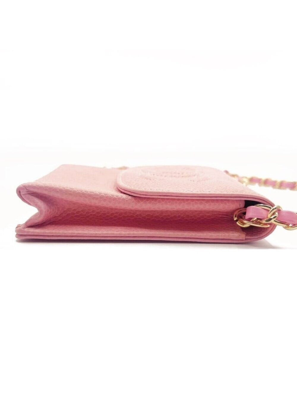 Chanel Vintage Mini Flap Caviar Leather Pouch Cigarette Case Crossbody