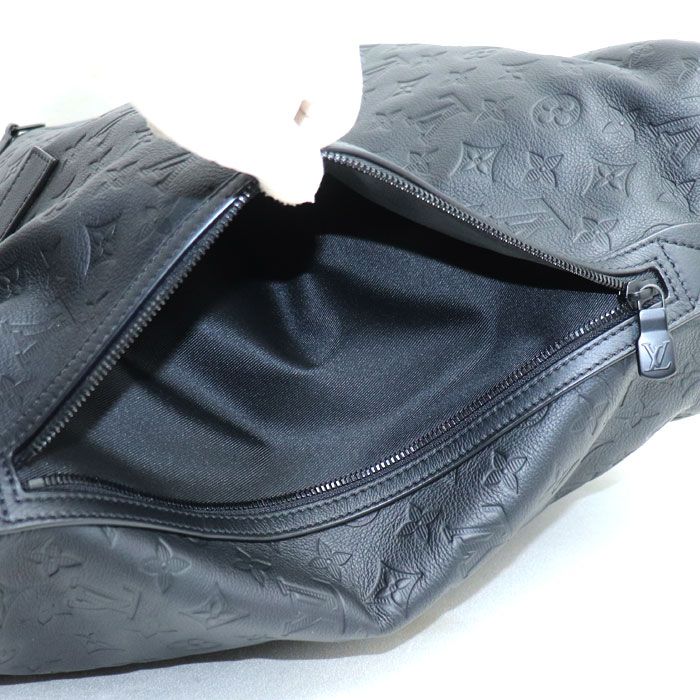 Louis Vuitton Helmet Bag Handbag Monogram Shadow Black M46554 IC Chip Unisex