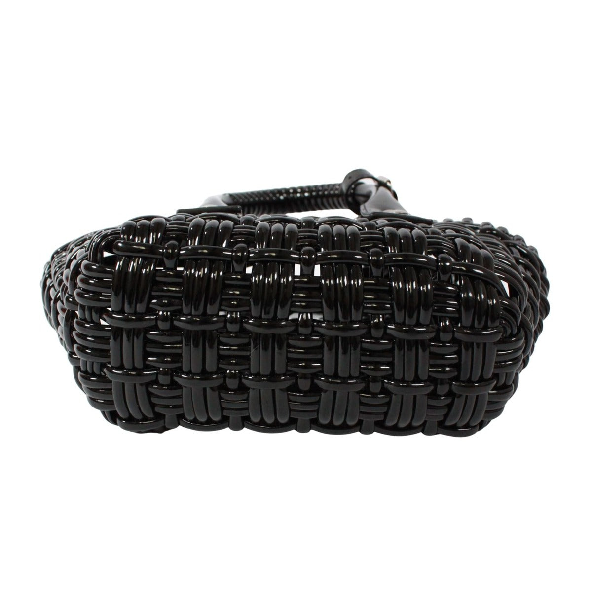 Balenciaga Bistro Xxs Basket Bag Enamel Black Handbag Silver — view 4
