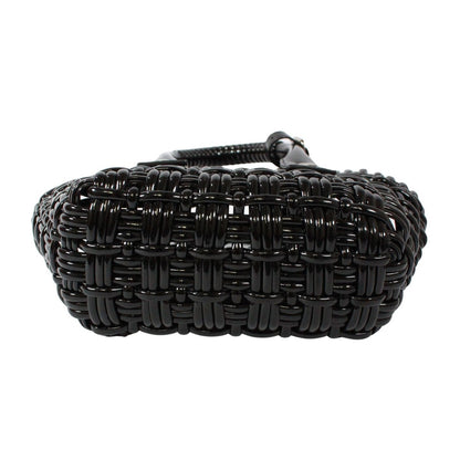 Balenciaga Bistro Xxs Basket Bag Enamel Black Handbag Silver — view 4