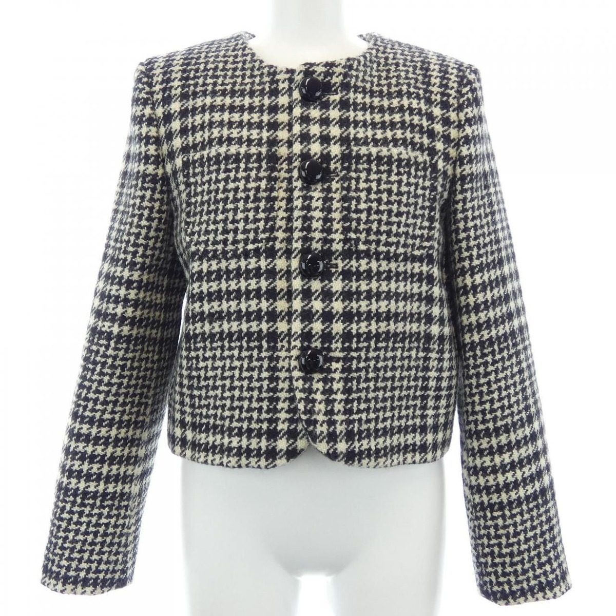 Celine Collarless Jacket Black