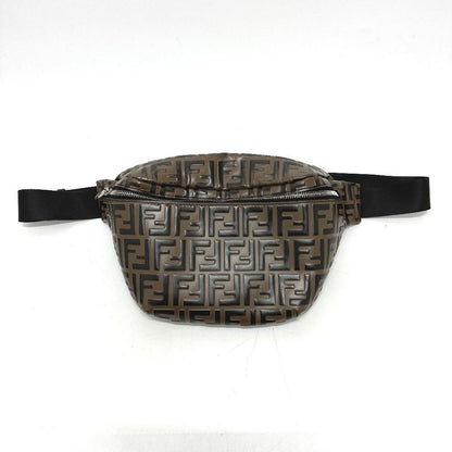 Fendi Body Bag Zucca 7 Va434 Leather Brown