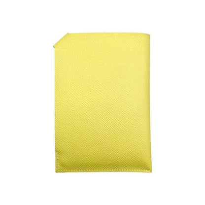 Hermes Pass Port Case Tarmac PM X Engraved Yellow Silver Hardware Hermes