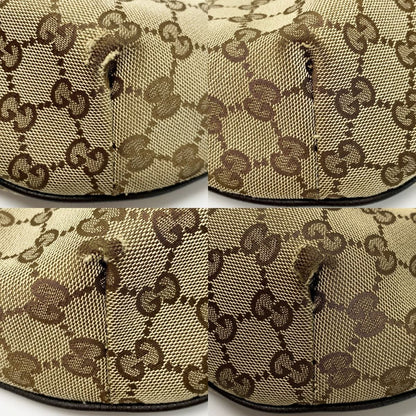 Gucci Shoulder Bag 181092 Brown X Light Brown Canvas X Leather