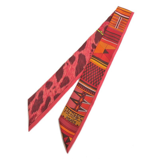 Hermes Twilly Wild And Camouflage Pelages ET Red Orange