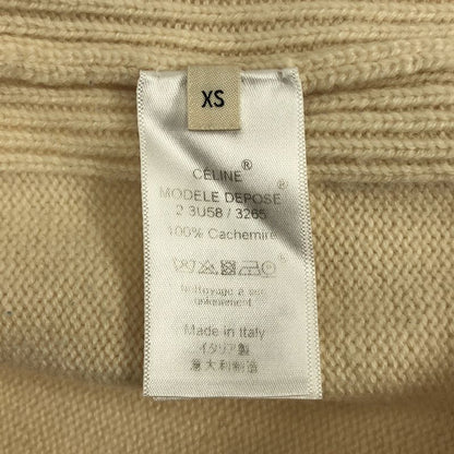 Celine - Phoebe Cashmere Triomphe Knit - XS - Ivory - Women's