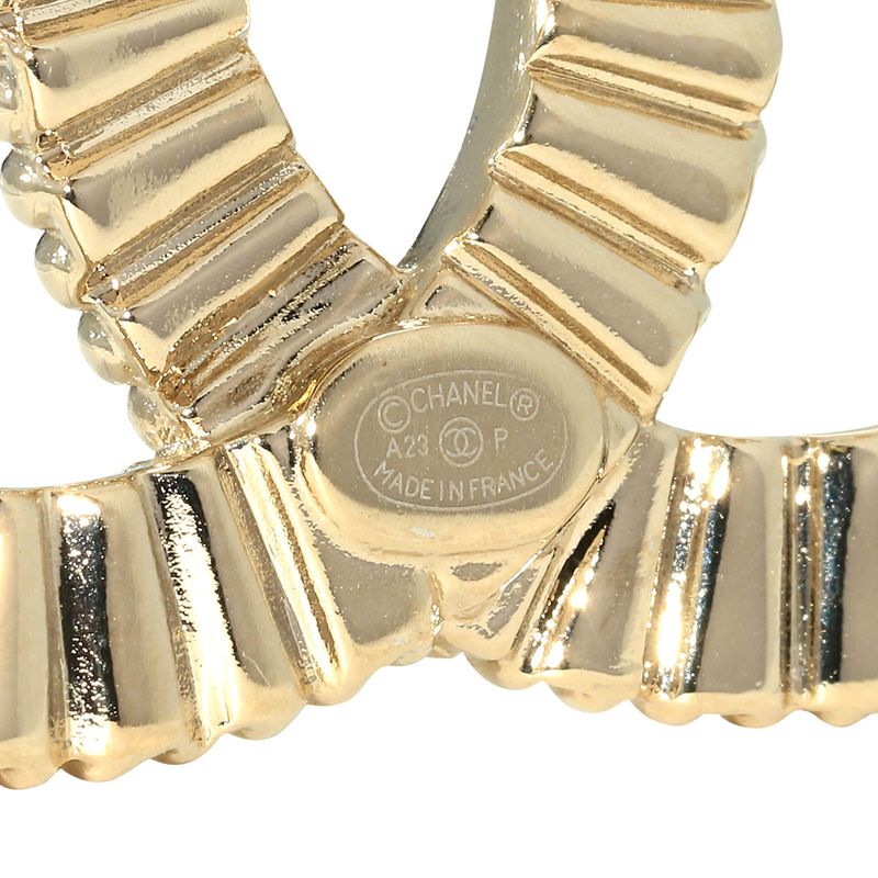 Chanel Brooch Rhinestone Brooch Gold
