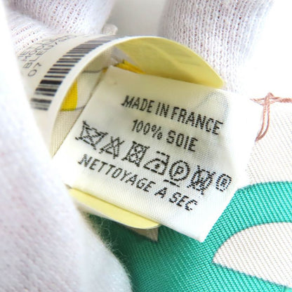 Hermes Bovclerie Moderne Modern Buckle 100% Silk Cles / Blue/ Rouge Scarf With