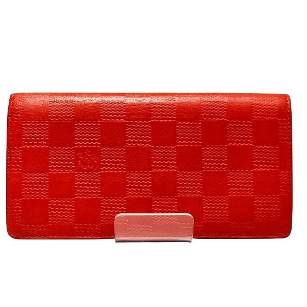 Louis Vuitton Damier Infini Portefeuille Brazza N63011 Bifold Wallet Long