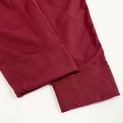 Hermes Mug Pants Jodhpurs Long Elastic Stretch 40 Bordeaux — view 6