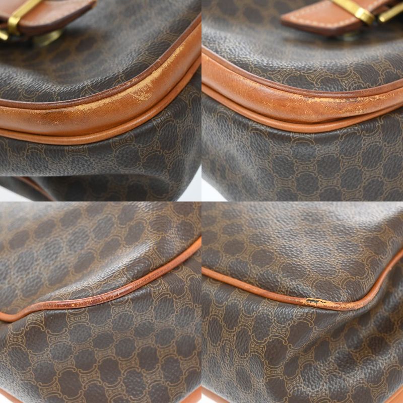 Celine Shoulder Bag Macadam Circle Charm Pvcleather 67kb003