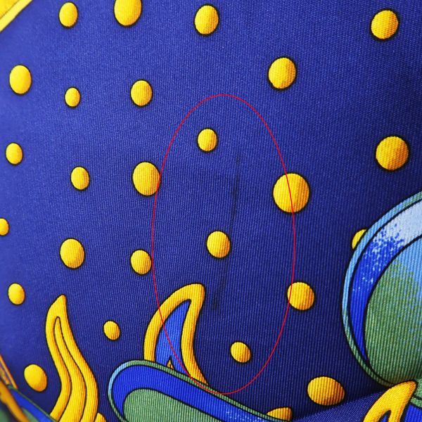 Hermes Carre 90 Carpe DIEM Enjoy Your Day Scarf 100% Silk Blue Sun Blue Hermes