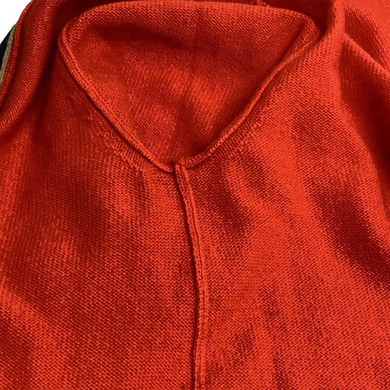 Chanel Cardigan Size 36 S Women - P62918 Red X Dark Navy X Brown Long Length /