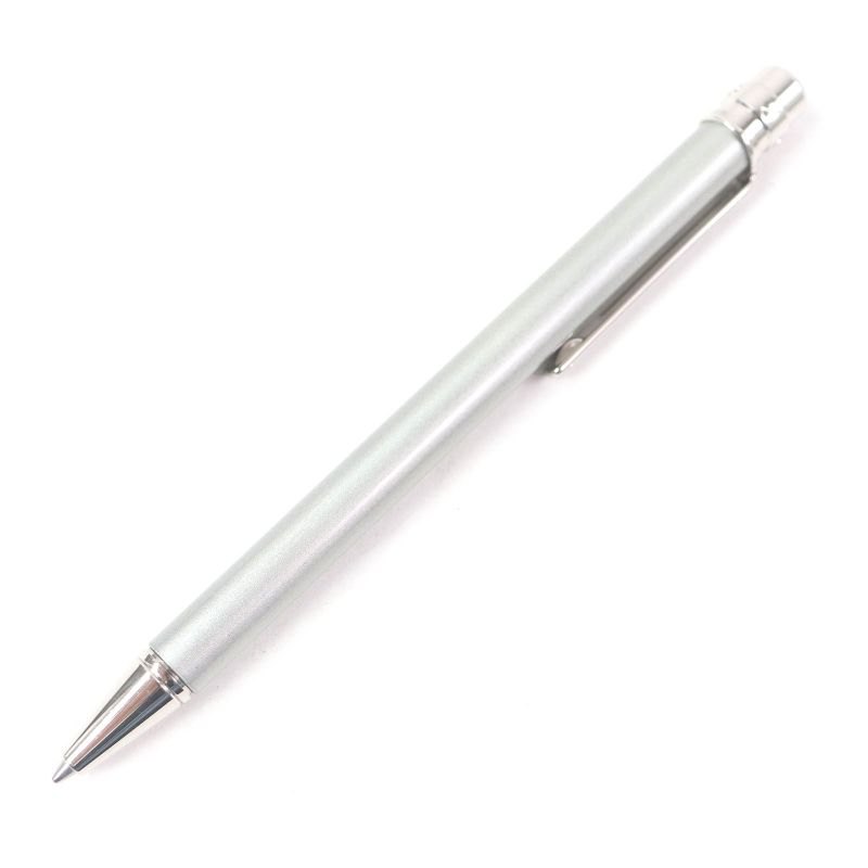 Cartier Santos De Cartier Ballpoint Pen With Logo Twist Stationery Silver Men's