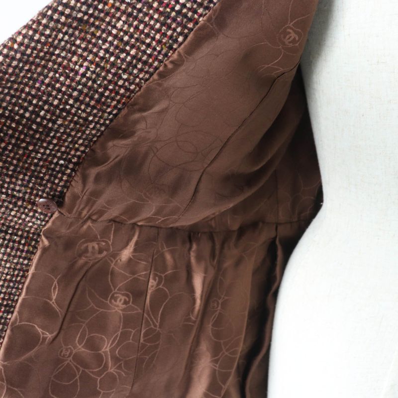 CHANEL Vintage 01A P18117 100% Wool With 100% Silk Lining Cocomer Cles With