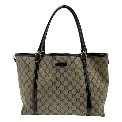 Gucci GG Supreme 197953 Beige X Brown Tote Bag