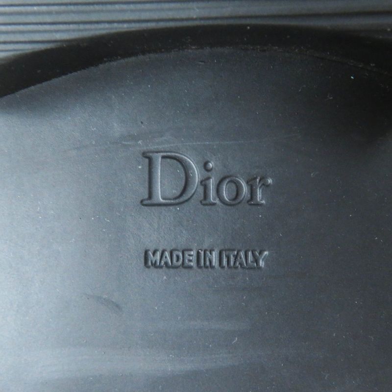 Christian DIOR BOY Leather Loafers Black 35 Women