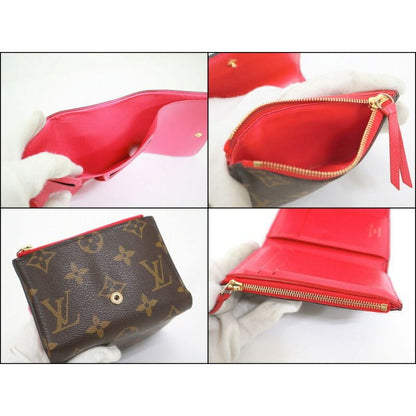 Louis Vuitton Portefeuille Victorine Vivianne Monogram Pink Trifold Brown — view 6