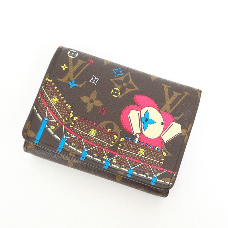 Louis Vuitton Portefeuille Victorine Vivianne Monogram Pink Trifold Brown