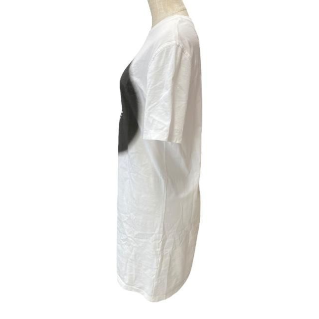 Hermes 2e4513du Top Dress Short Sleeves Grand Tralala Print Cotton White (size