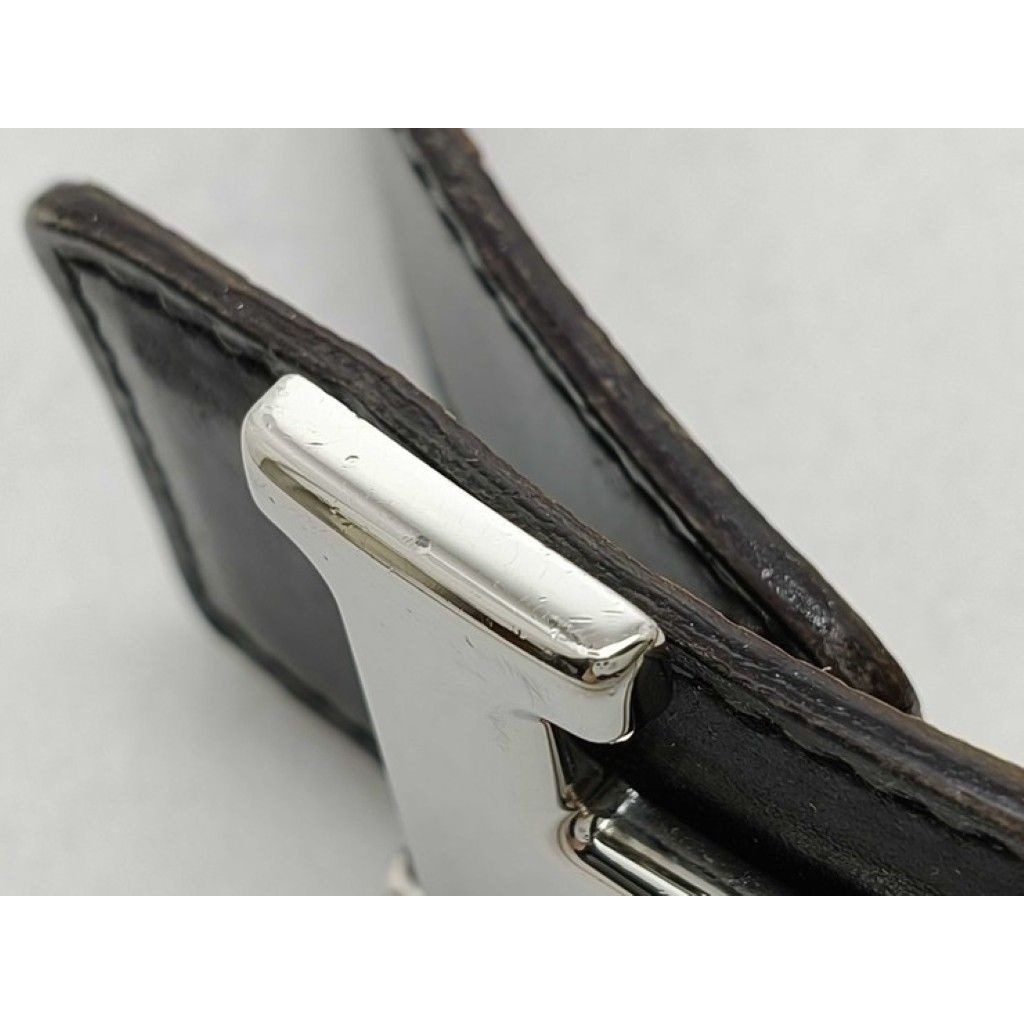 Hermes Belt Constance Black Gold Leather Reversible Silver — view 10
