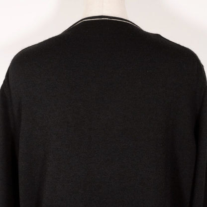 Hermes Zip-up Cashmere And Cotton Black Women's Cardigan