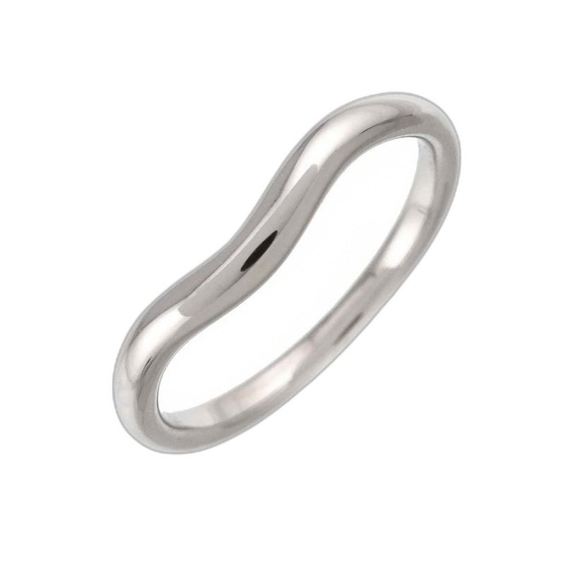 Tiffany & Co Curved Band Ring Pt Platinum