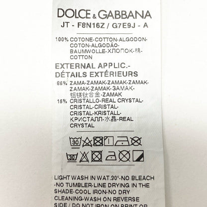 Dolce & Gabbana Bijou Graffiti T-Shirt Grafiti Logo Oversized 36 Black — view 9