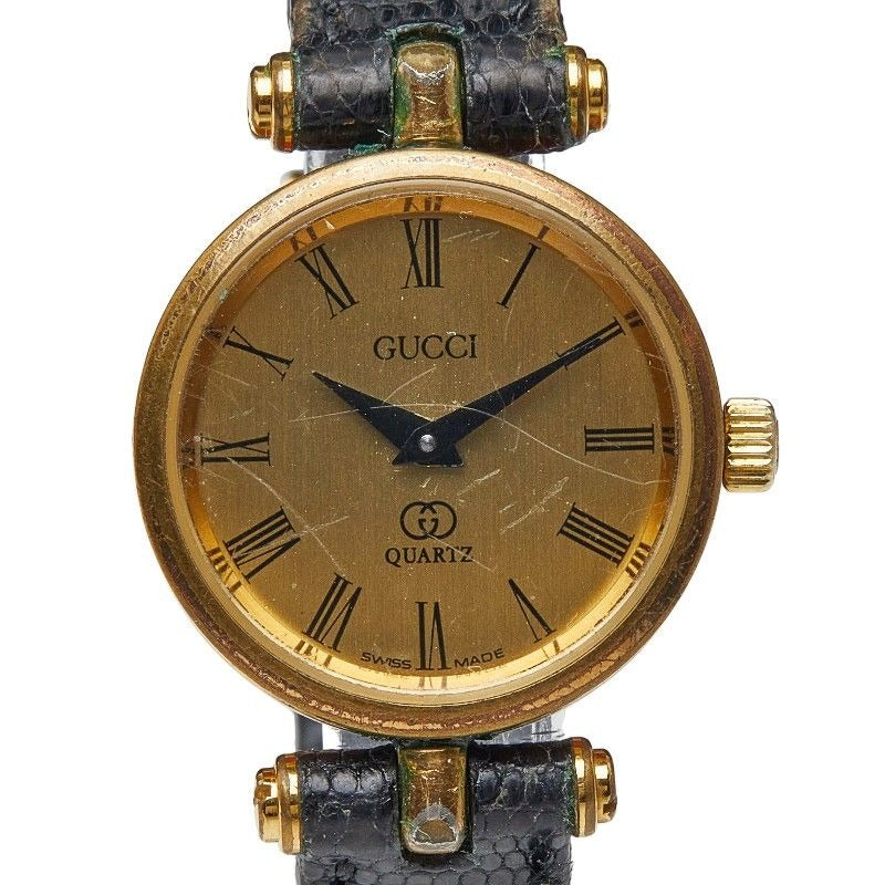 Gucci Sherry Line Gold Black Multicolor Stainless Steel Leather