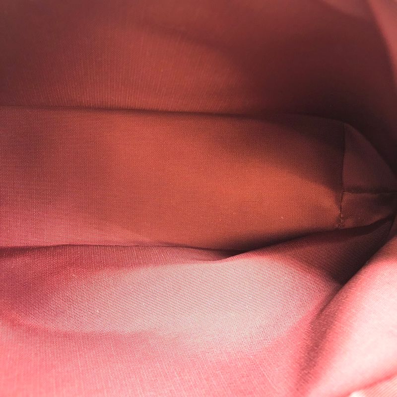 DIOR Cannage Chain Shoulder Bag Handbag Red Enamel/leather Women Fashion