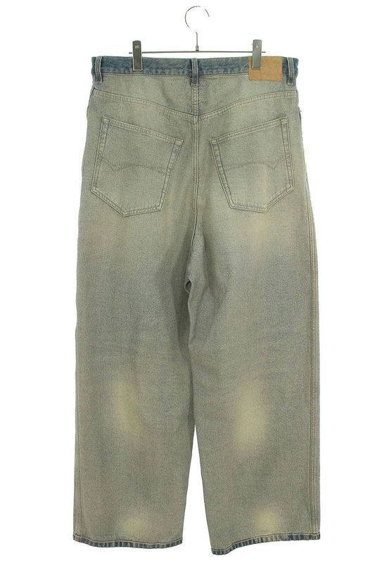 Balenciaga 24SS 773758 Tdw15 Inside Out Baggy Denim Pants Men's M