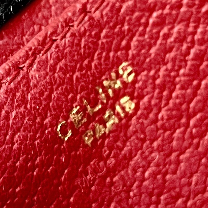 Celine Handbag Leather Gold Hardware Leather Gold Hardware Mini Old Black