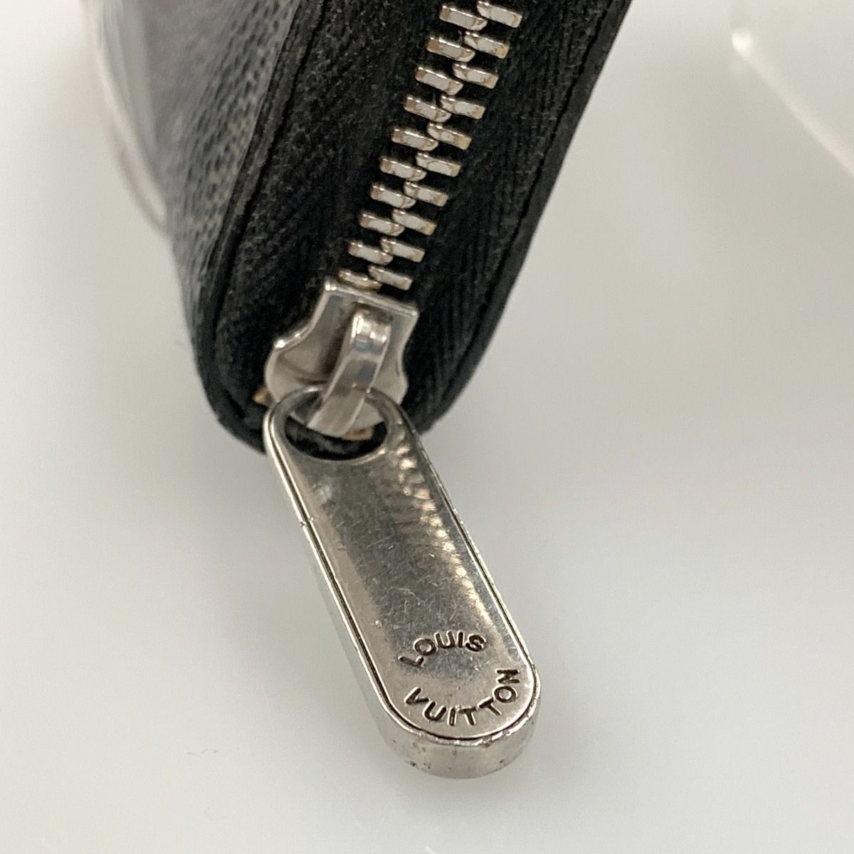 Louis Vuitton Damier Graphite Zippy Coin Purse Coin Case M63076 Black