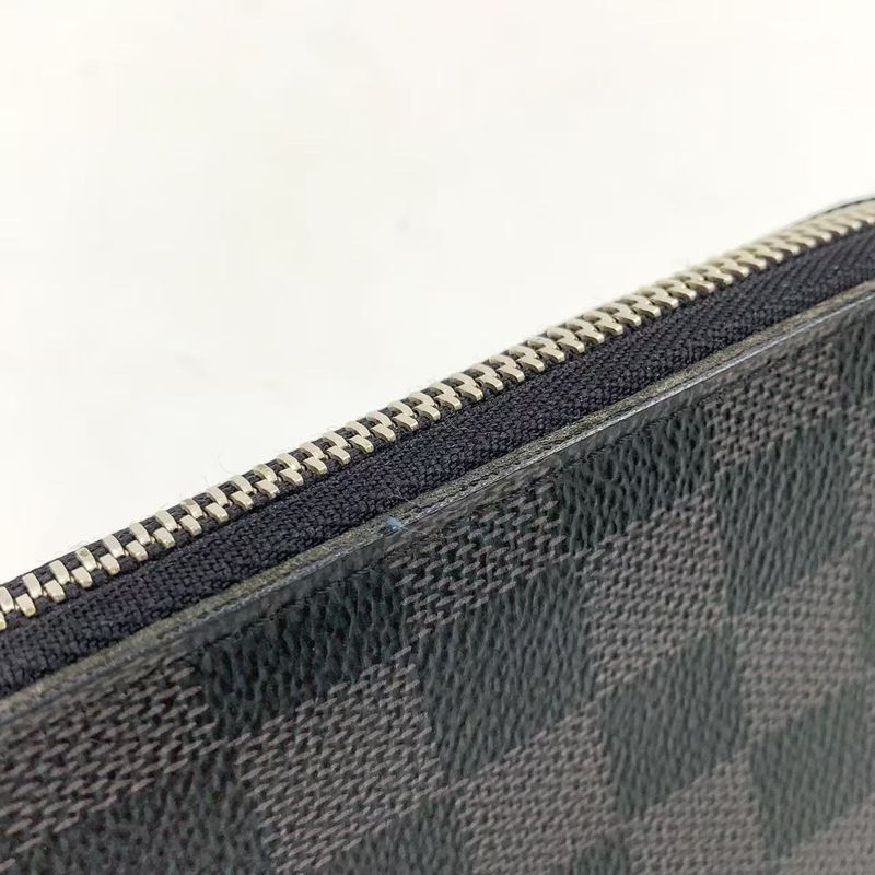 Louis Vuitton Zippy Wallet Vertical Damier Graphite Damier Graphite PVC Black