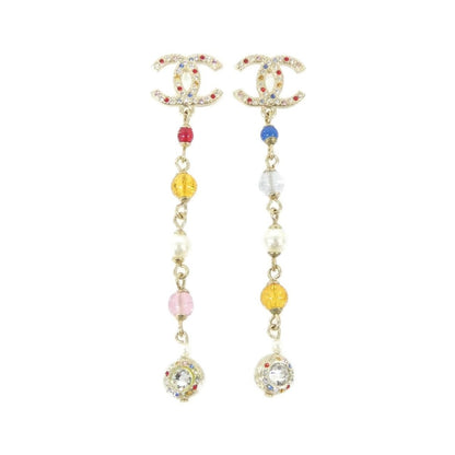 Chanel Earrings White Crystal