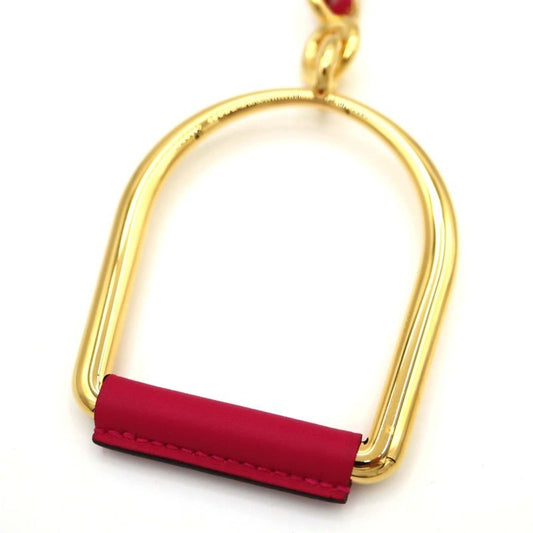 Hermes Necklace Elitage Escator GM Pink Gold Color Accessories H6651