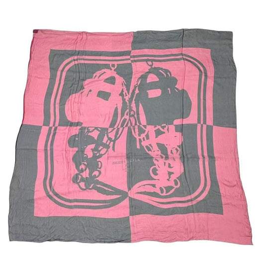 Hermes Scarf Carre 140 Silk Brides de Gala Chiffon Purple