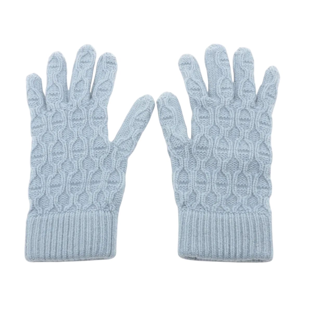 Hermes S Gloves Light Blue