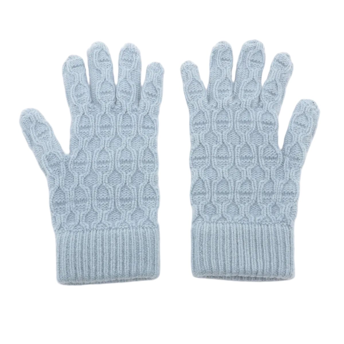 Hermes S Gloves Light Blue — view 2