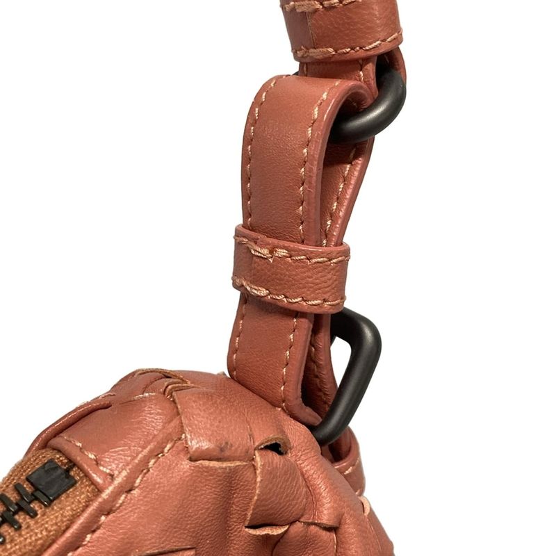 Bottega Veneta Shoulder Bag Intrecciato Pink Leather