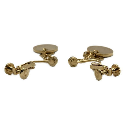 Dior/christian Dior Earrings - Gold And Clear Dior Motif