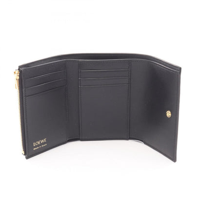 Loewe Trifold Wallet Vertical Small Black Leather — view 3