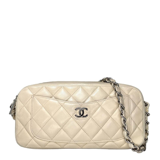 Chanel Quilted Lambskin Chain Shoulder Bag