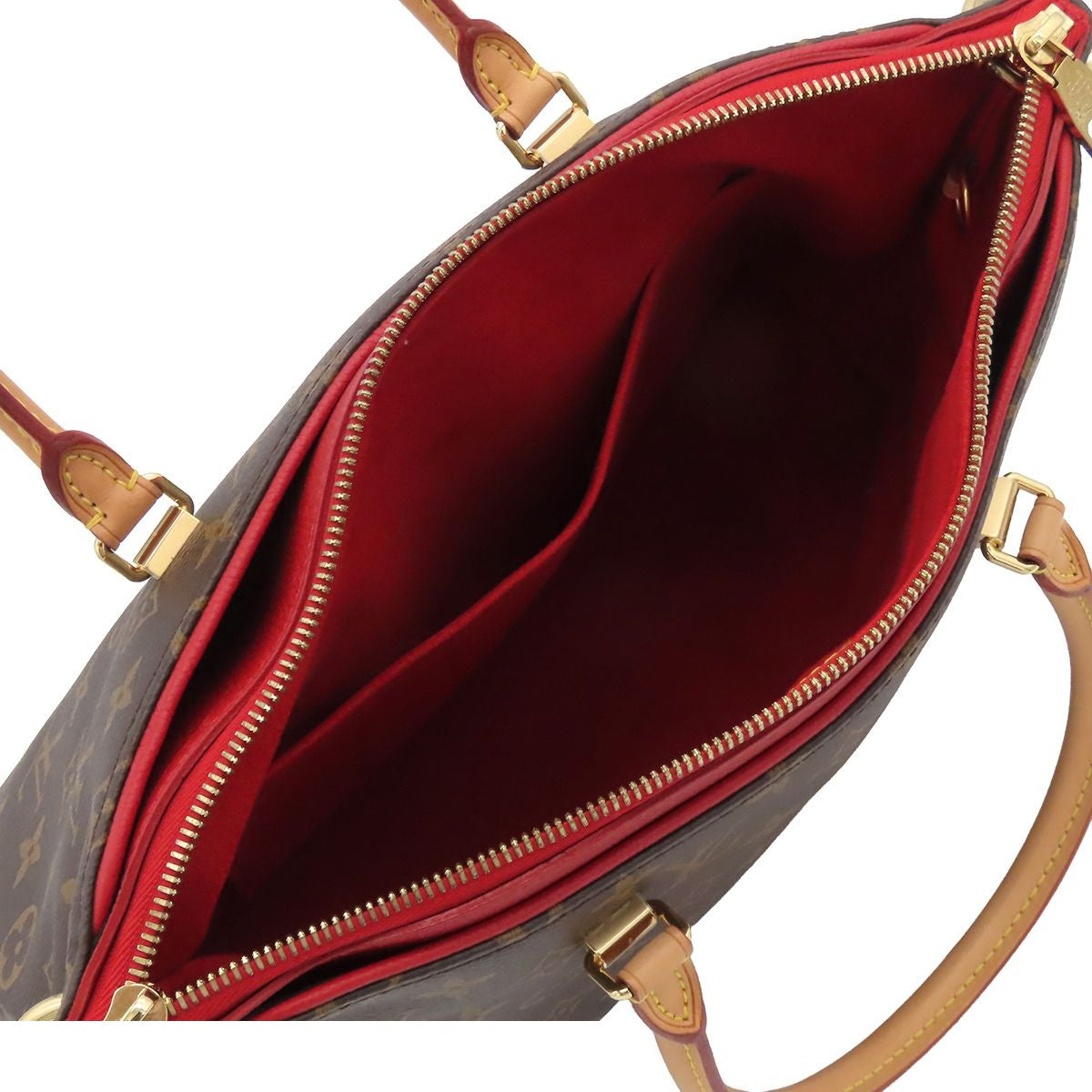 Louis Vuitton Pallas Cerise Brown Monogram Canvas Calfskin 2-Way Shoulder Bag — view 5