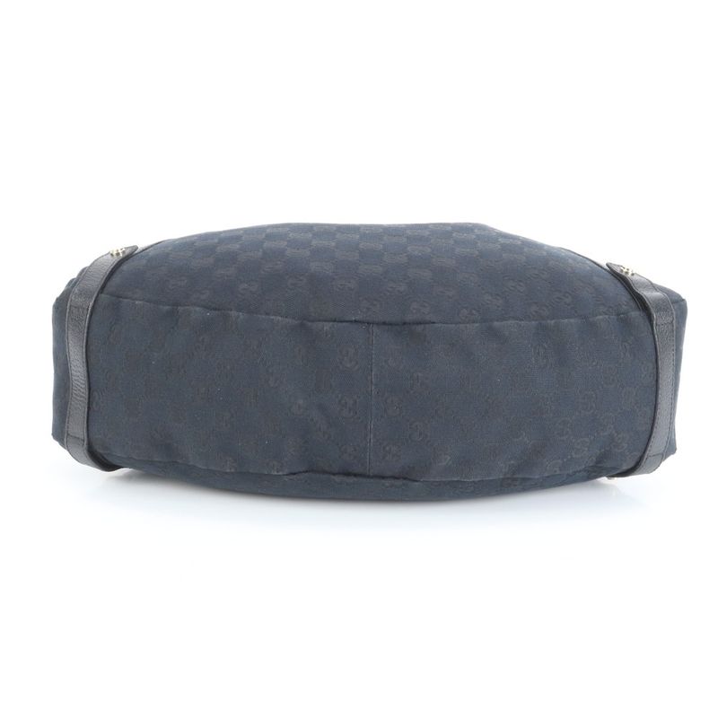 Gucci GG Canvas Abby Leather Tote Bag Shoulder Hand 130736 Black Women's ERE