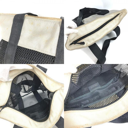 Chanel Shoulder Bag CC Coco Logo Mesh Nylon Black