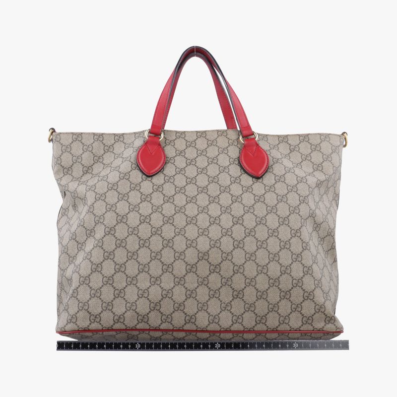 Guccigg Supreme Beige Red And Multicolor PVC Coated Canvas 453705 G020867460