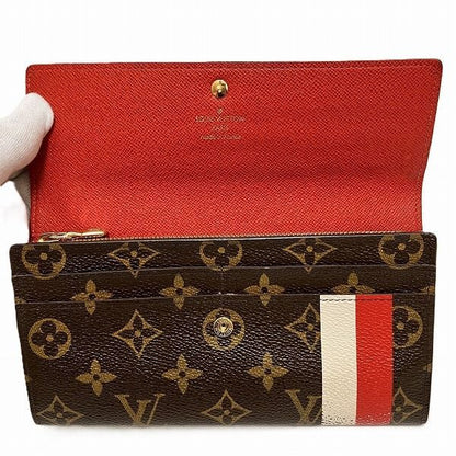 Louis Vuitton Monogram Portefeuille Sarah M60034 Bellboy Print Long Wallet