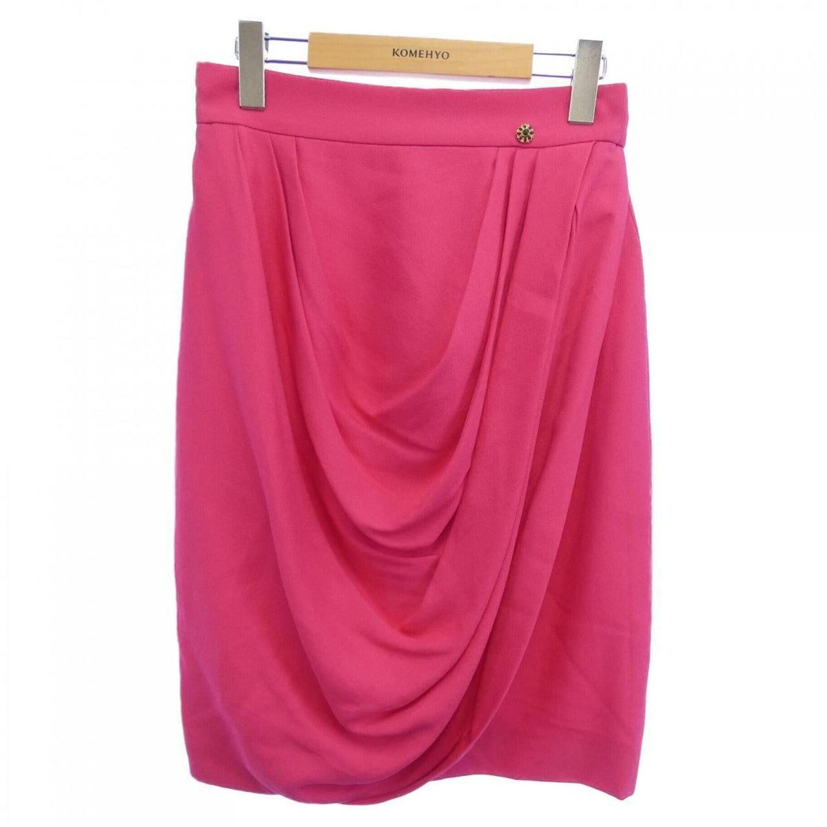 Chanel Skirt Silk Pink
